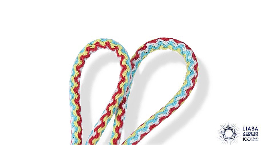  Multi colored cord two zigzag design 